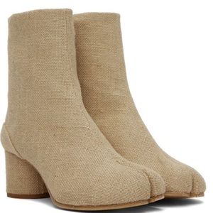 Authentic Maison Margiela Tabi boots in linen